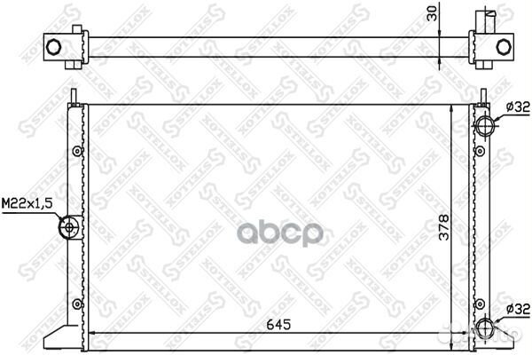1025107SX радиатор системы охлаждения VW Shara
