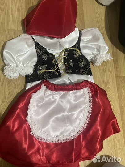 Костюм красной шапочки 2-3 года