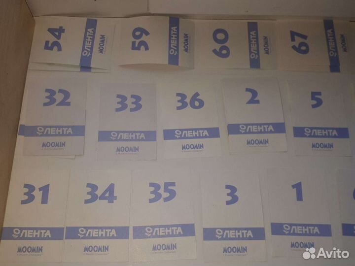 Лот наклеек Муми Тролли 1 Лента