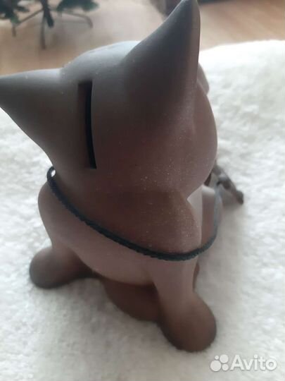 Копилка большая керамическая волк 20см