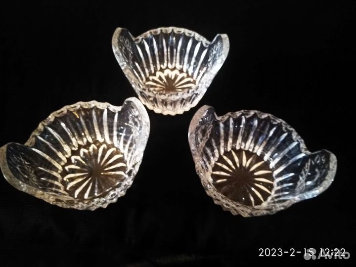 Кадушечки хрустальные