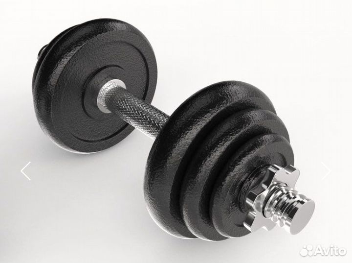 Набор гантелей и штанга unixfit в кейсе 50 кг