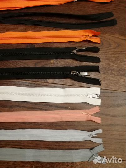 Молнии разных размеров Zipper