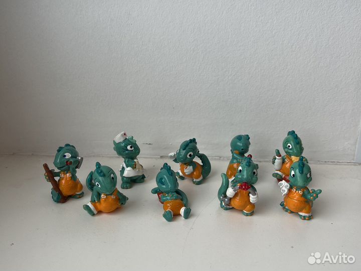 Игрушки из киндера 90х: драконы, слоники,Чебурашка