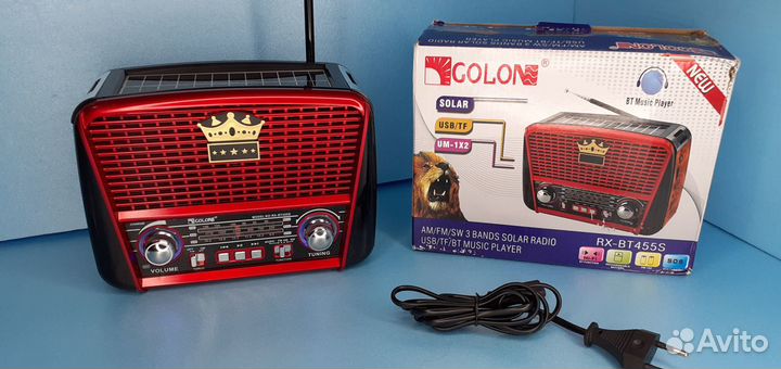 Радиоприёмник на Солнечной батареи Crown National