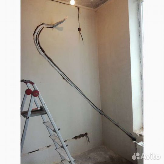 Установка кондиционеров, закладка трассы