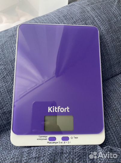 Весы кухонные Kitfort кт-803-6, фиолетовый