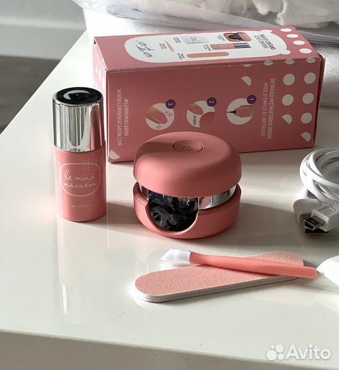 Le mini macaron набор для маникюра с led лампой