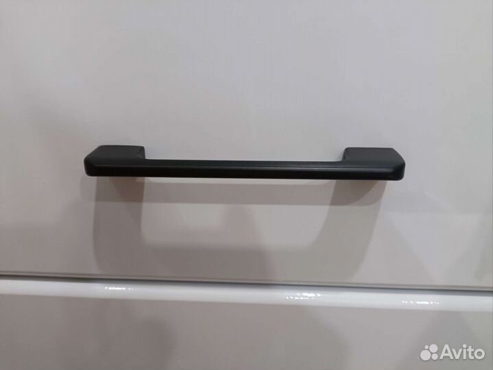 Ручка скоба, 128 мм, черная матовая