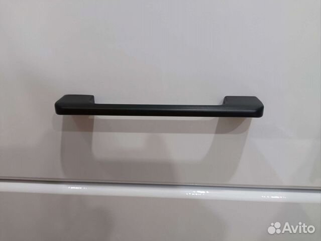 Ручка скоба, 128 мм, черная матовая