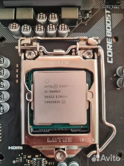 Intel Core i5-9600KF + MSI Z390M MAG mortar