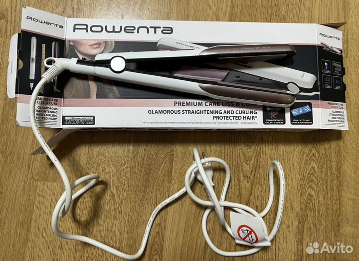 Выпрямитель для волос rowenta Liss&Curl