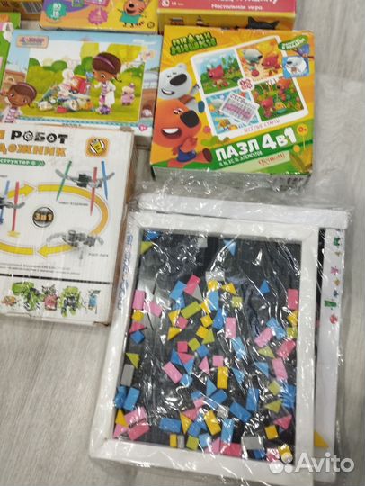 Настольные игры,пазлы пакетом