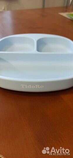 Тарелка силиконовая +нагрудник