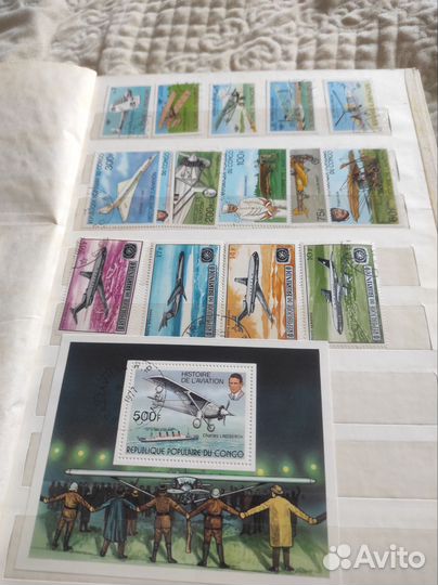 Альбом с марками техника 12 листов