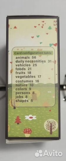 Развивающие карточки на английском/ арабском языке