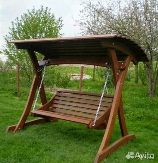 Качель из сосны для отдыха
