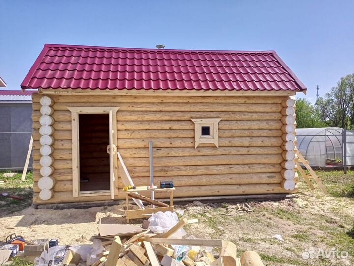Строительство бани 6 на 3 под крышу или под ключ
