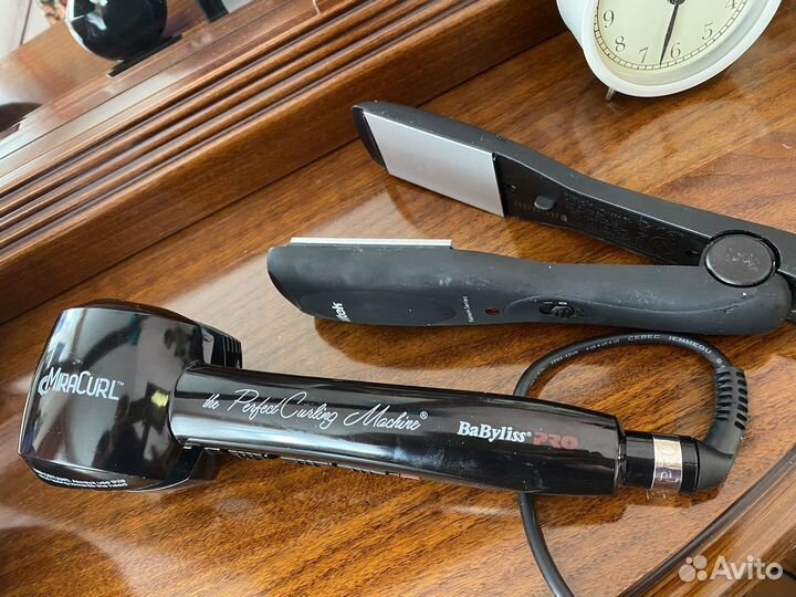 Электрощипцы BaByliss Pro Miracurl и утюжок Vitek