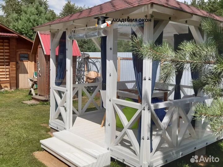 Мягкие окна пвх для беседки