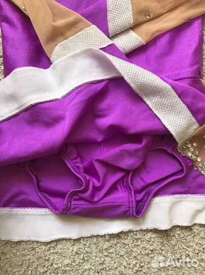 Купальник для гимнастики со стразами