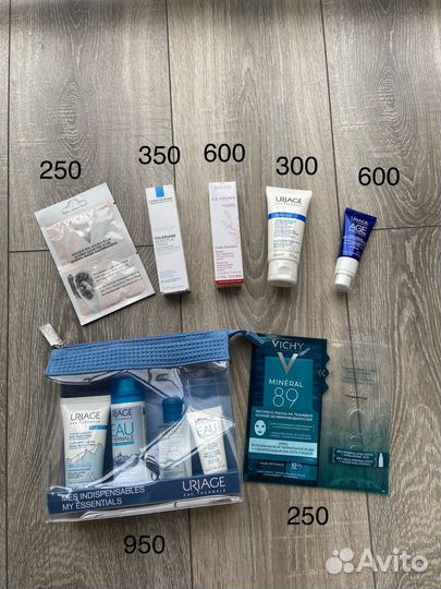 Косметика в ассортименте vichy, uriage, clarins