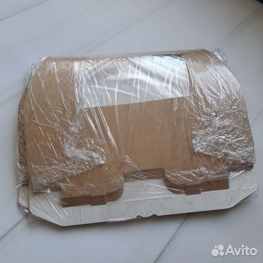 Крафтовые коробки с окошком.Цена за все