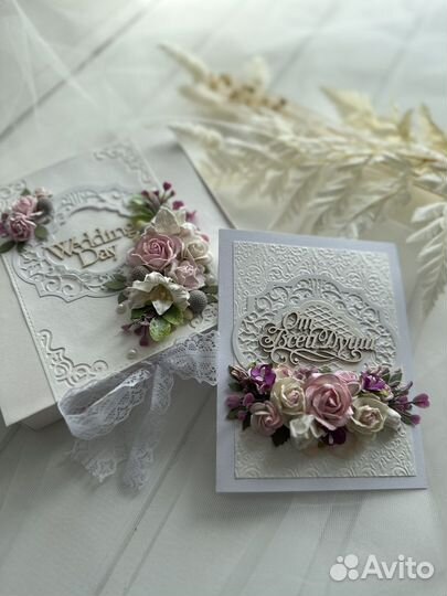 Открытка в коробочке (конверт для денег)