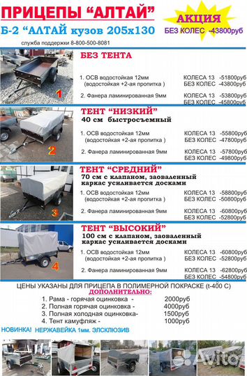 Прицеп легковой для техники и грузов