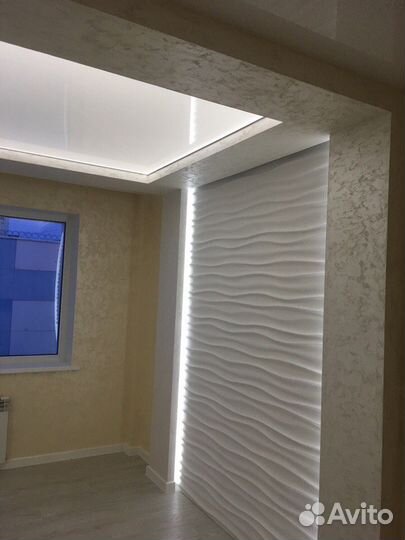 Натяжные потолки, монтаж в день обращения