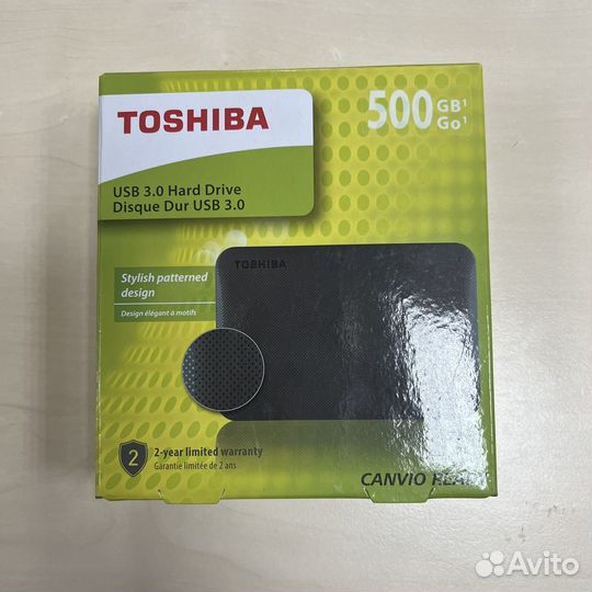 Внешний жесткий диск Toshiba 500 гб/ бронь