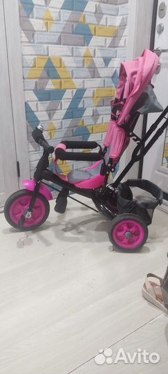 Детский трехколесный велосипед бу