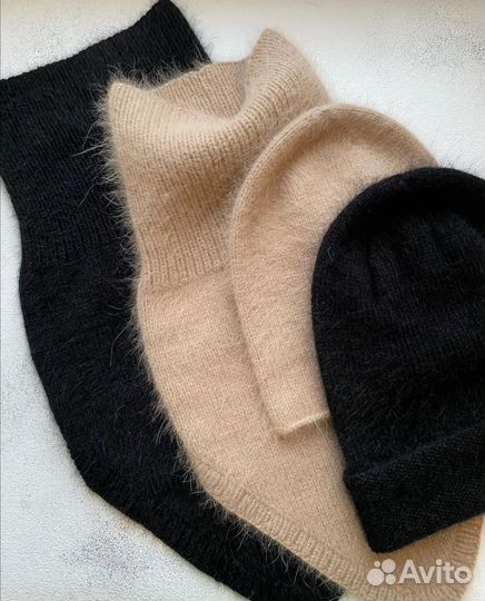 Снуд уголок из пуха норки