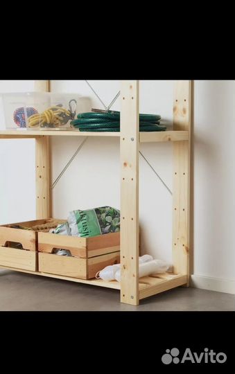 Новый Стеллаж IKEA деревянный