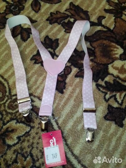 Подтяжки детские на девочку новые