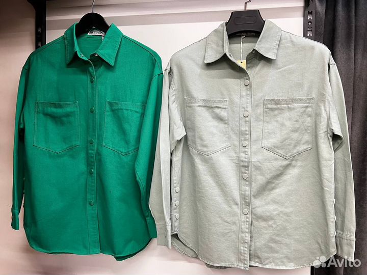 Рубашка джинсовая женская