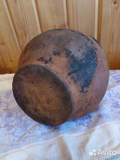 Глиняный кувшин старинный Деревенский быт Высота