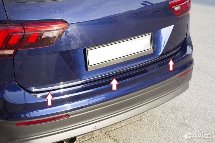 Накладка на кромку багажника Volkswagen Tiguan 16+