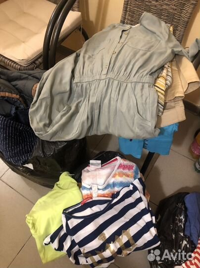 Три больших пакета женской одежды xs, s