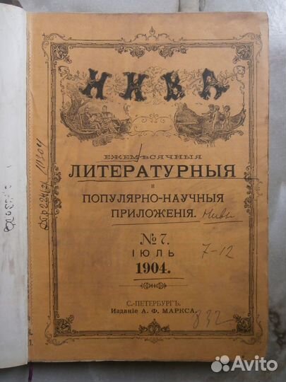 Приложения к журналу 