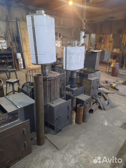 Печь для бани с баком