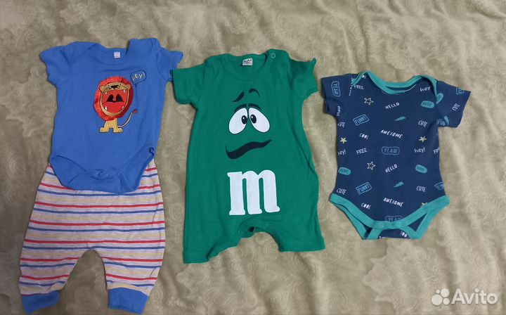 Детские вещи пакетом от 0 до 6 месяцев