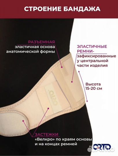 Бандаж до послеродовой orto