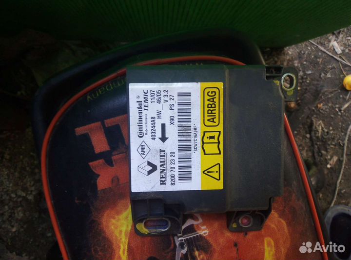 Блок airbag рено логан