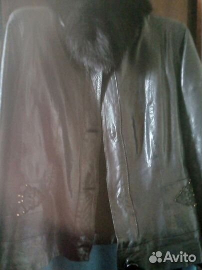 Куртка кожаная женская 42 44
