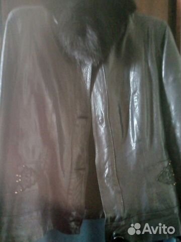 Куртка кожаная женская 42 44