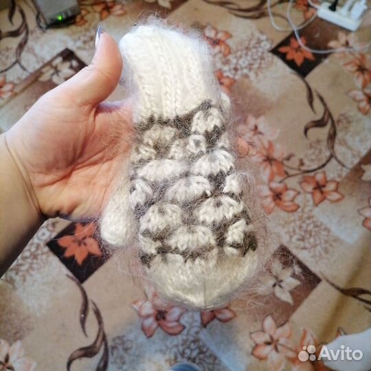 Платок шаль ручной