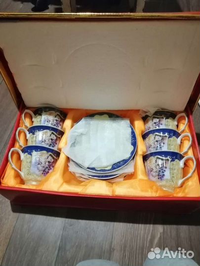 Чайный сервиз фарфоровый новый