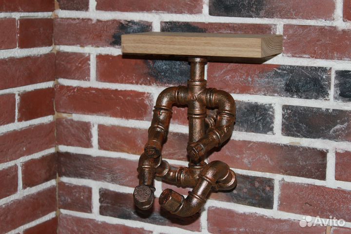 Полки лофт в туалет