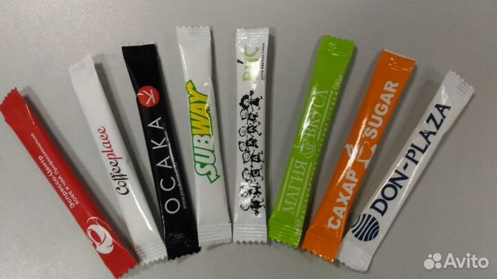 Сахар порционный в стиках, 10кг (2000 шт х 5гр)